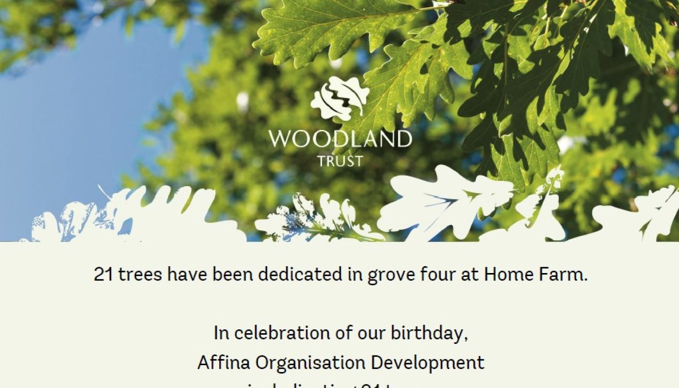 Planting trees to mark our 21st anniversary
